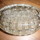 Pique oval glass flowers