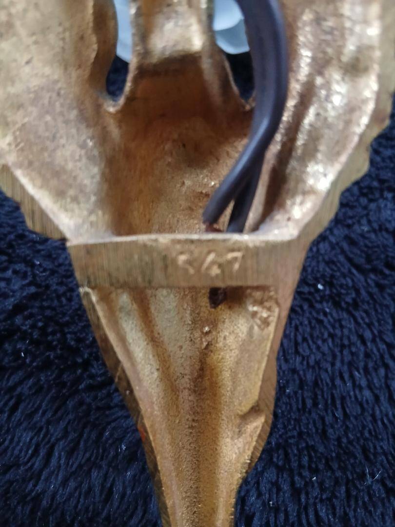 bronze wall light by Charles Ranc Cygne