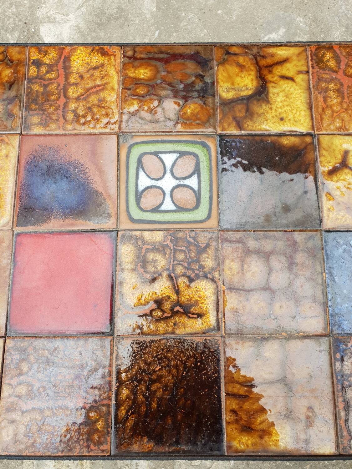 Vallauris ceramic coffee table 1970