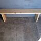 Patinated natural solid wood bench 180cm