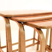 Vintage set of nesting tables by Axel Larsson for Bodafors, 1930s.