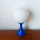 Space age blue and opaline lamp 1970