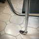 French Regency style metal serving trolley 1950