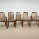 Ensemble 2 fauteuils et 3 chaises Dyrlund - design danois années 70