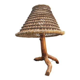 Lamp popular art in boxwood