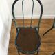 Industrial chair made of wood and metal