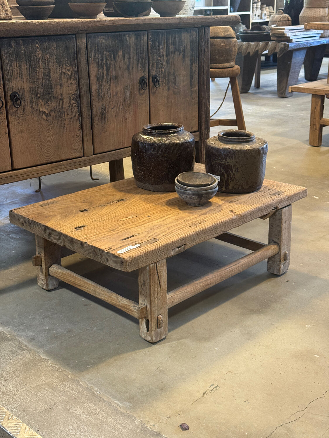 Fuzhou - Small antique Chinese coffee table in elm no. 5