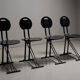Set de 4 chaises pliantes italiennes années 1980