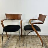 Fauteuils (la paire) modèle CanCan par Komplot Design pour Arro 1990