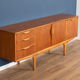 Retro 1960s teak jentique mid century sideboard with folded handles