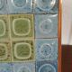 Vintage wooden and ceramic trivet