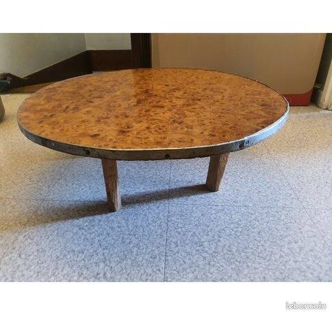 Traditional Coffee Table "Mida" - Wood, Vintage