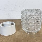 Vintage White Porcelain Ceiling Light, 1970s