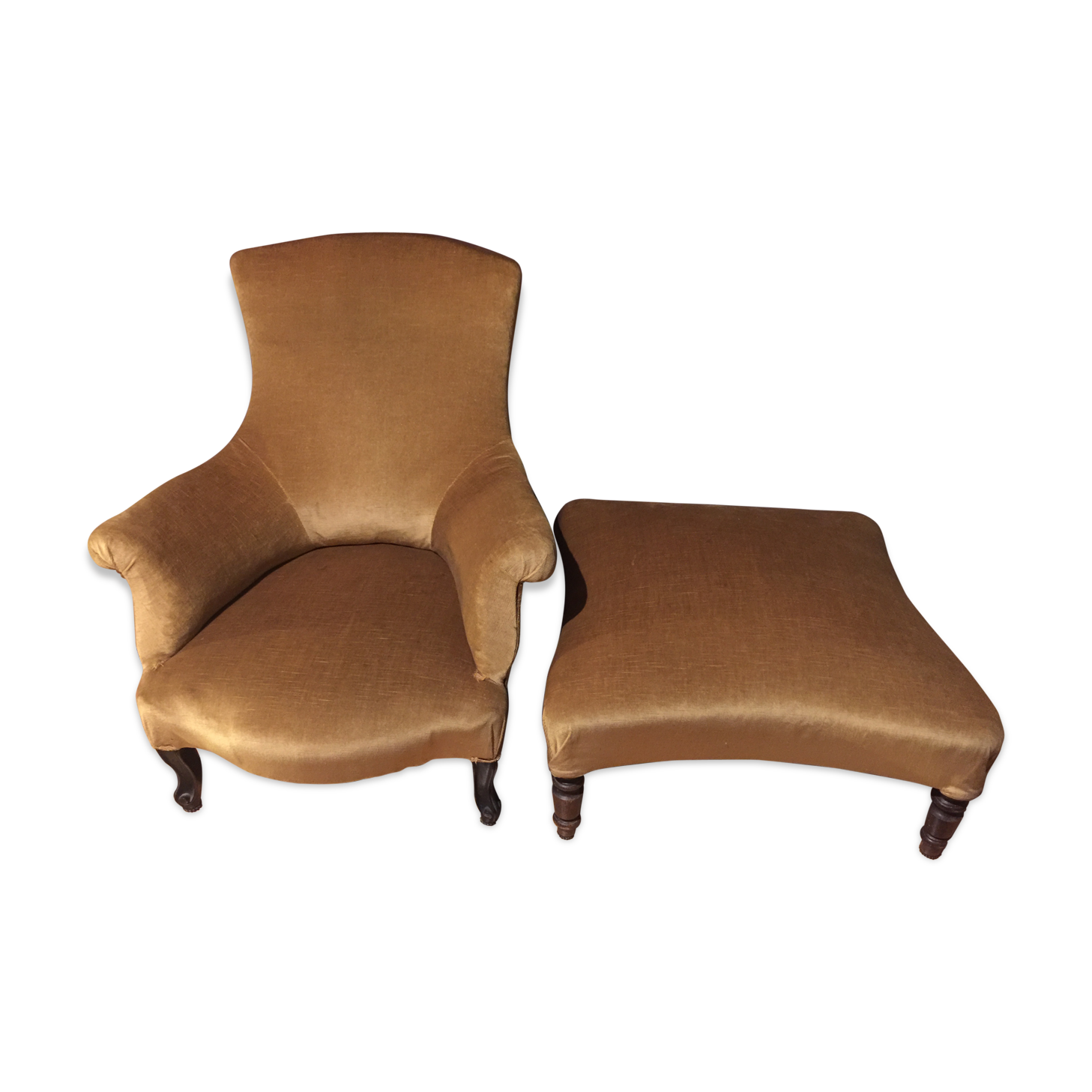 Chair and footrest set