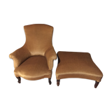 Chair and footrest set