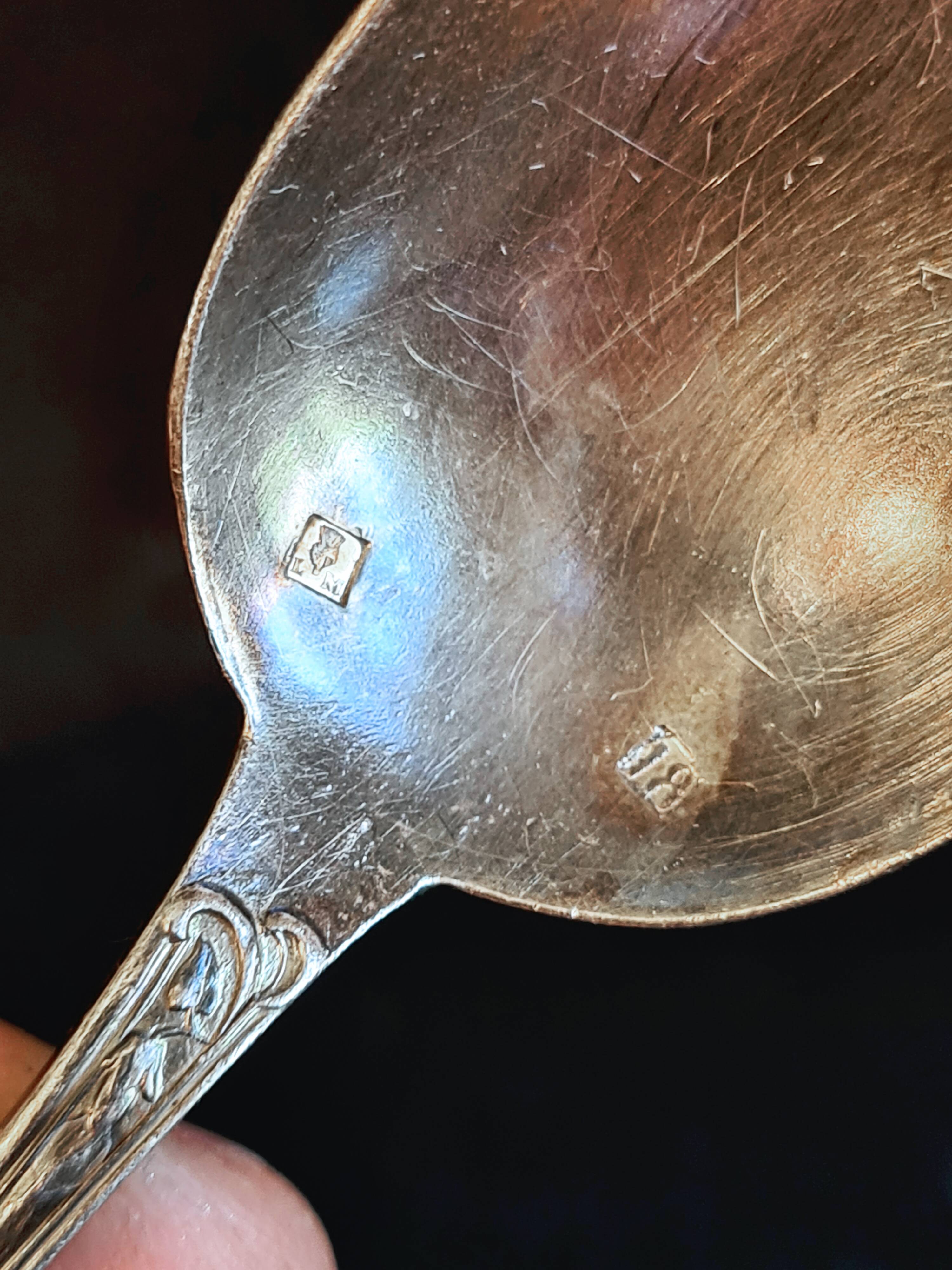 Vintage elegance: Set of 8 small silver-plated metal spoons – Ref 26