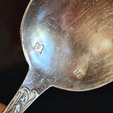 Vintage elegance: Set of 8 small silver-plated metal spoons – Ref 26