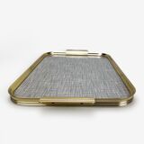 Brass tray and Formica Italy 50s