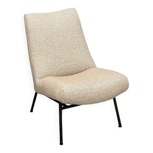 Fauteuil Pierre Guariche pour Steiner retapissé
