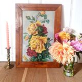 Roses, signed oil painting