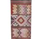 Vintage Turkish hallway rug 77x667 cm