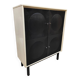 Brutalist circular cabinet vintage 'Geometric design'