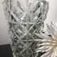 Diamond-cut vase, thick glass