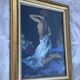 Signed pastel painting on paper < Young woman > dimensions: height -63 cm - width - 51 cm -