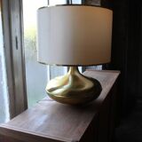 Italian brass and fabric lamp, 1960