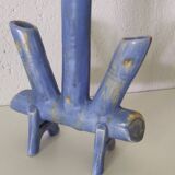 Flamed stoneware candle holder or soliflore