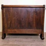 solid wood chest bench: work of popular art made from a bed