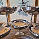 Letang Rémy: 6 large stainless steel bowls for ice cream / dessert / aperitif.