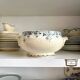 Salad bowl, soup tureen E. Bourgeois in blue ironstone