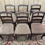 Suite de 6 chaises époque Restauration à restaurer