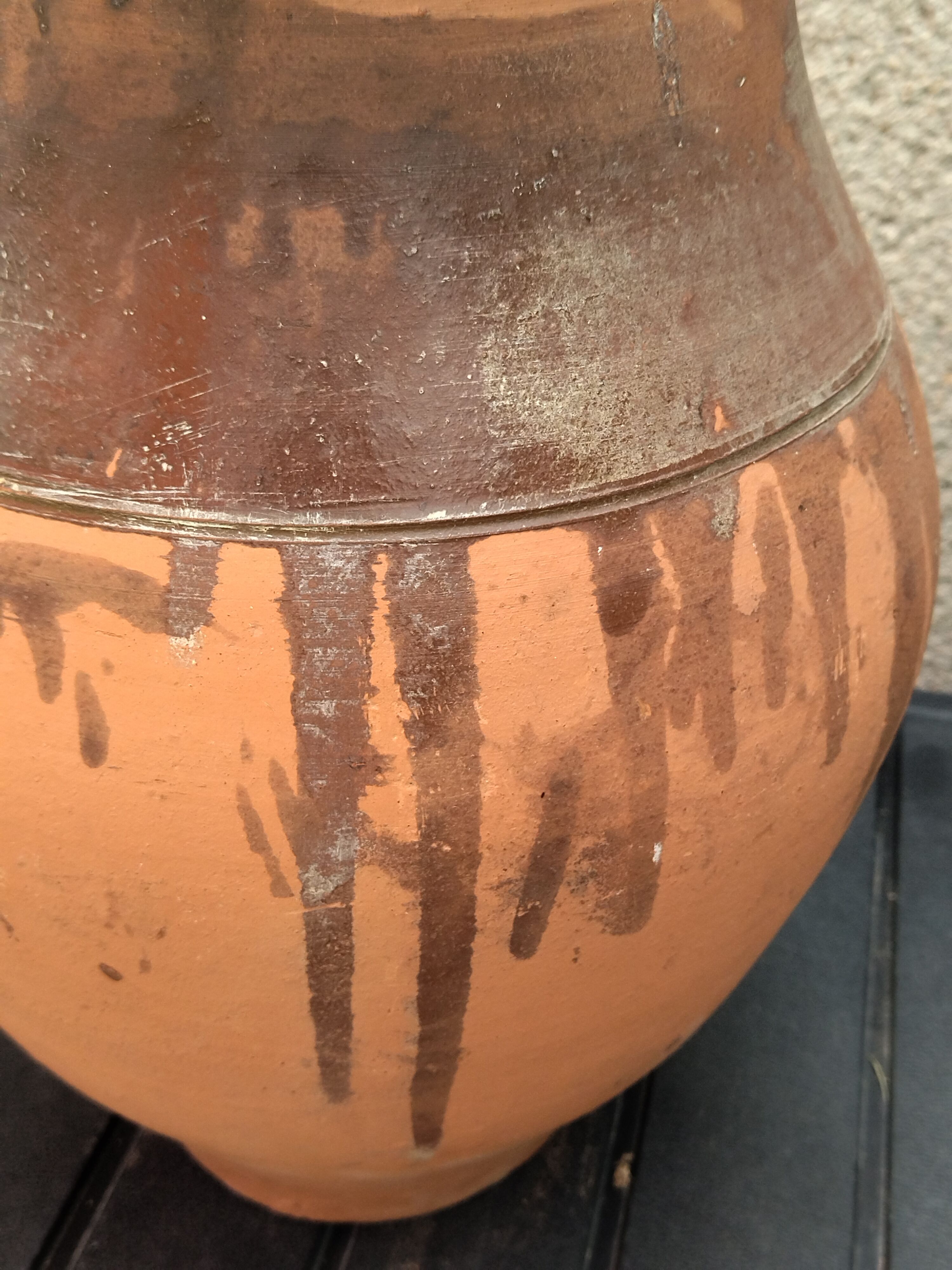 Vintage terracotta jar