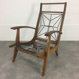 Trio of Free Span FS 123 armchairs 50s reconstruction style