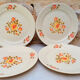 Floral plates sandstone St Amand Bergen
