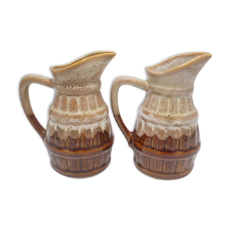 Duo of vintage pitchers
