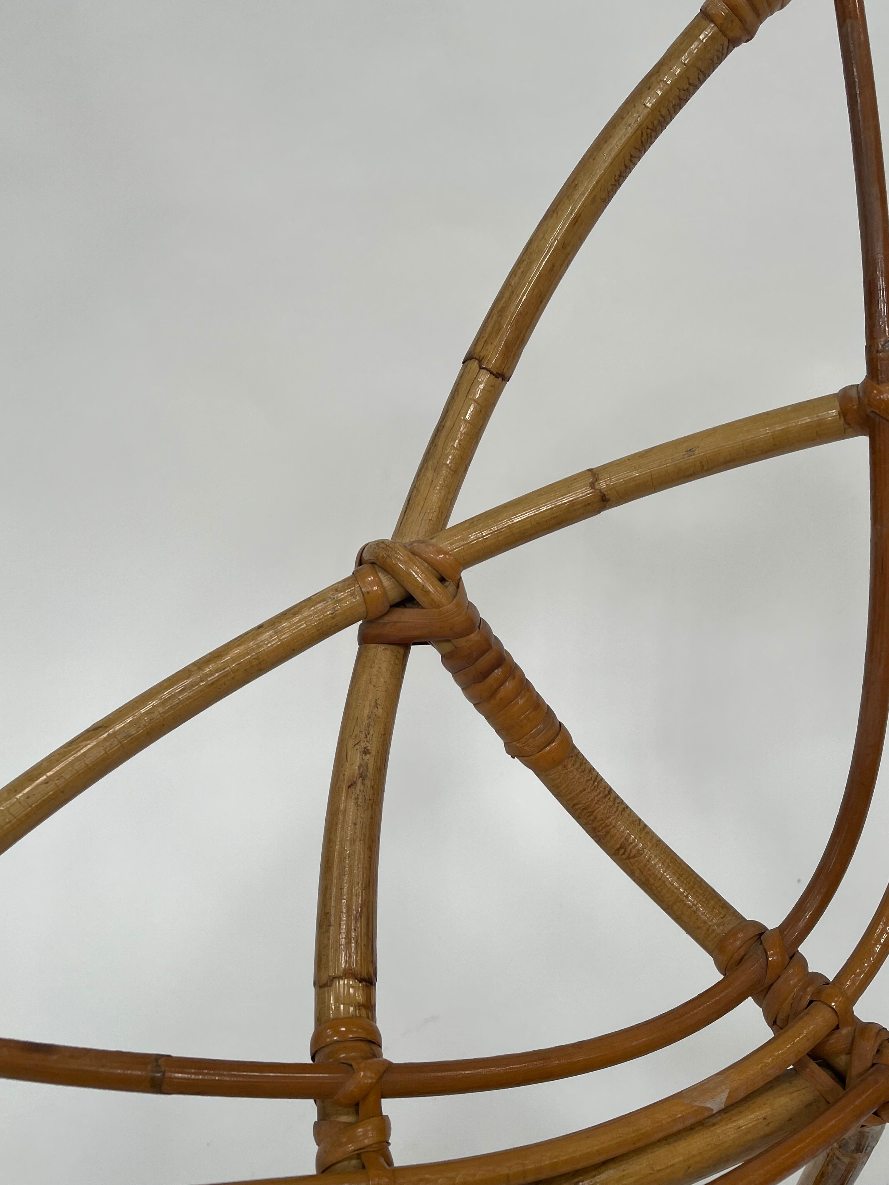 Vintage rattan chair by Dirk van Sliedregt Rohe Noordwolde 1960 in the Netherlands