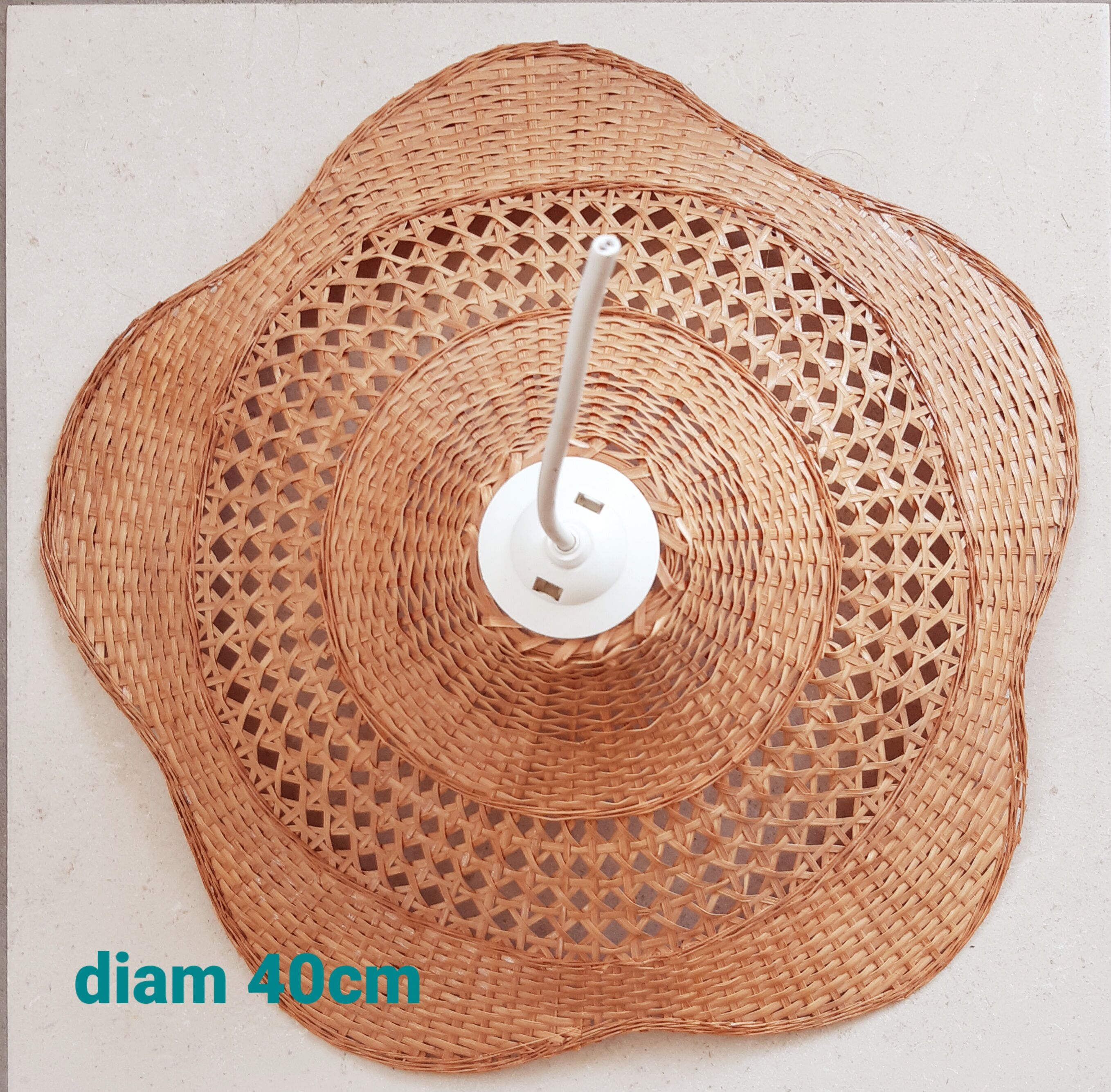 Vintage rattan chandelier