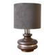 Ceramic Lamp with Aluminium Rim 1970s