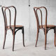 Pair of Bistro chairs cannate by Walter Baumann early 1900 's