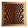 Planche Victor Vasarely – "Structure Universelle de l'Hexagone" – Op A