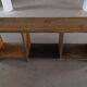 Primitive French shelf from the early 20th century in patinated oak, Wabi Sabi, 1920s.
