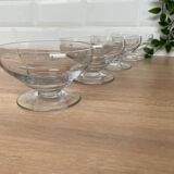 Set of 4 cut glass cups