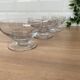 Set de 4 coupes verre taillé