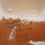 Ceramic dish Deruta signed Pimpinelli Menotto