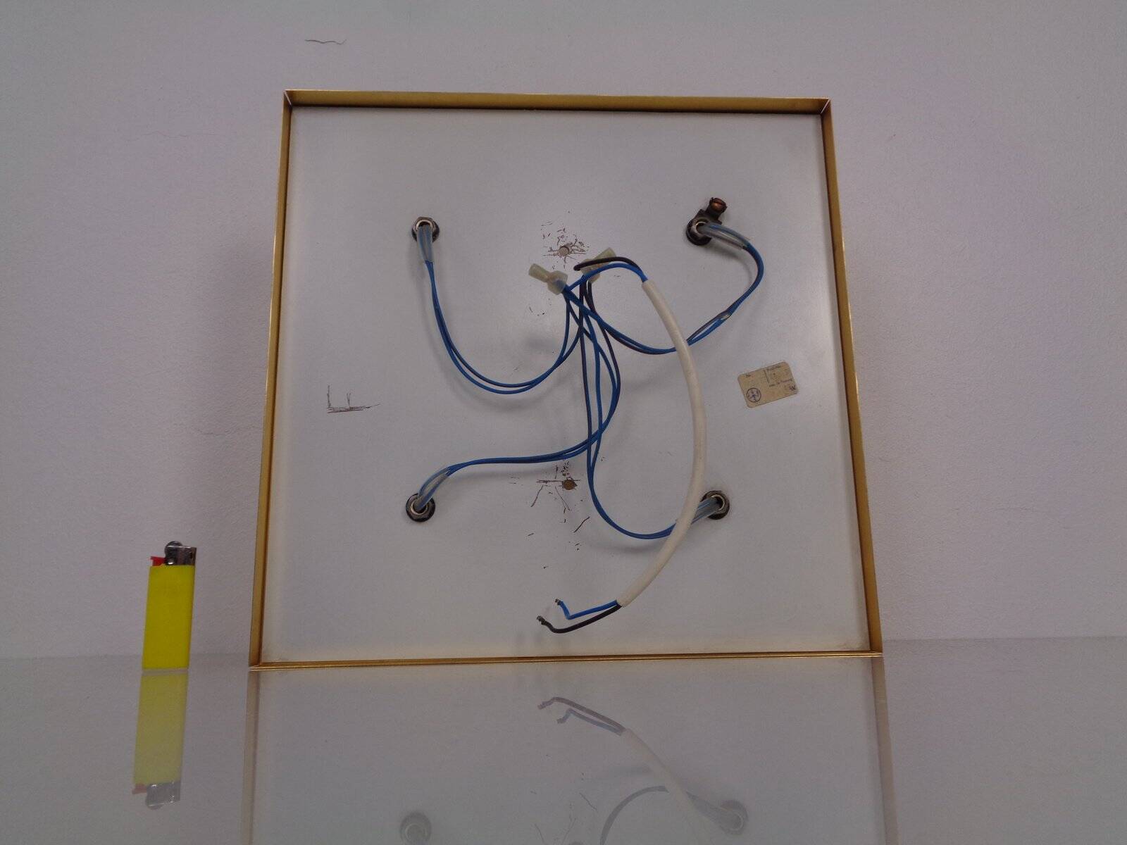 Space Age JBS Brass Sconce by Joseph Brumberg, 1960s