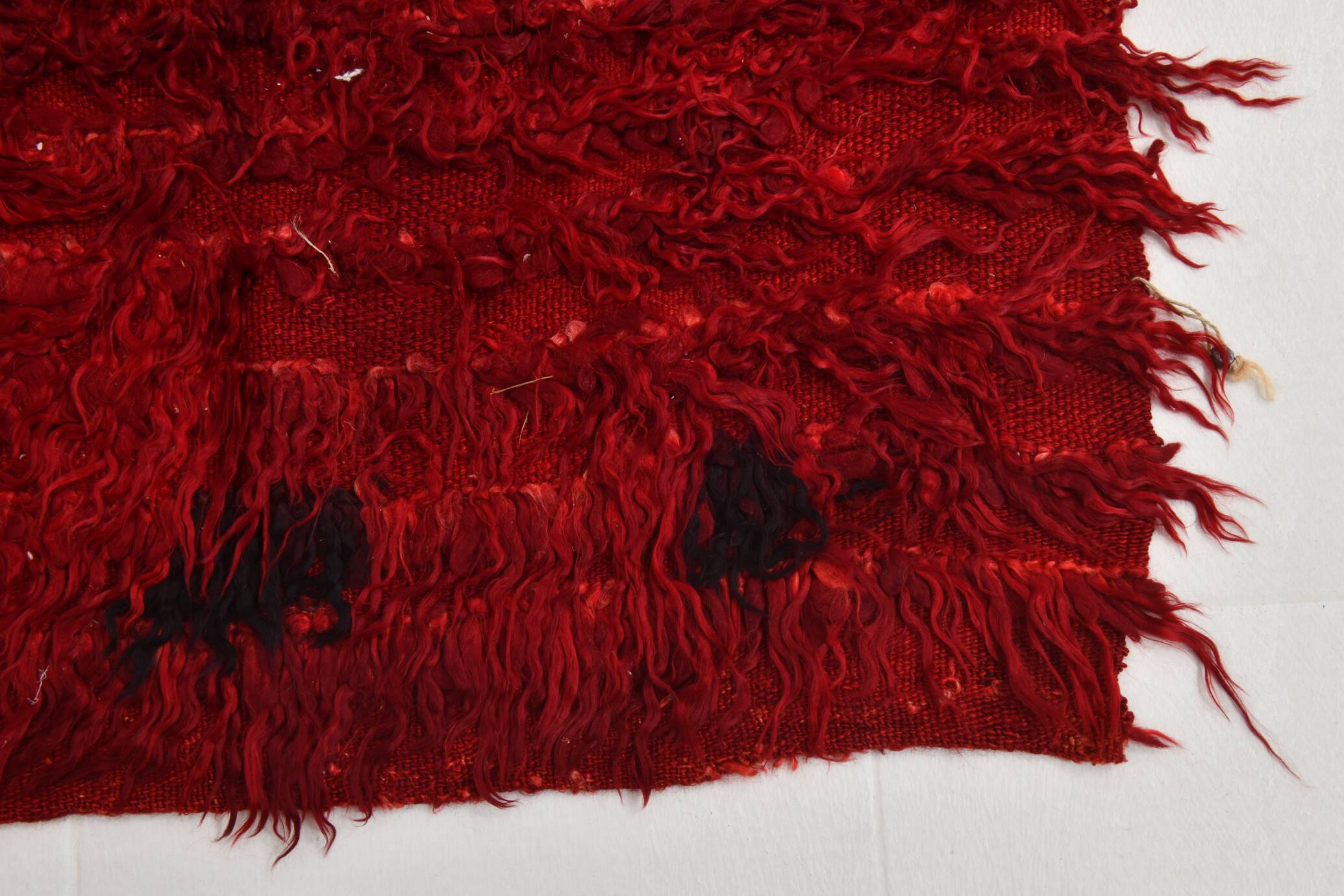 Tapis kilim turc rouge vin, petit format, 3 x 5, 100 x 162 cm