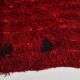 Tapis kilim turc rouge vin, petit format, 3 x 5, 100 x 162 cm